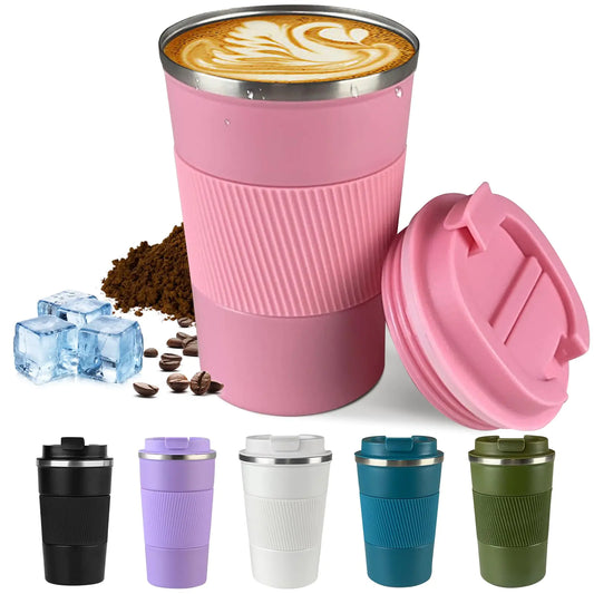Travel Mug Insulated leak-proof reusable coffee cups with a lid